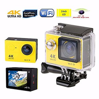 big Action Camera 4K WiFi 16 MP with High Speed Shooting  Definition Equipped, Durable Waterproof to 30M with Housing
