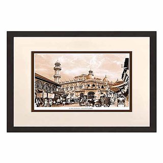 Buy Old Vintage Bombay (Mumbai) Wooden Photo frame of Juma Masjid ...