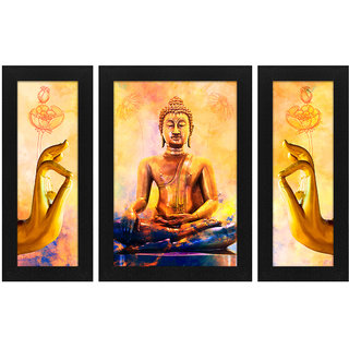 Buy Story Home Uv Textured Modern Art Buddha Print Wooden Finished
