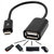 Micro USB OTG Cable Adapter for Mobiles,Tablets - Black