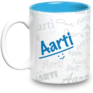Buy Aarti Name Gift Ceramic Inside Blue 