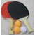 2 PCS Table Tennis Bats + 3 Pcs TT Balls, Complete Family Set