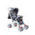 DealBindaas Pram Stroller Foldable Assorted Colour