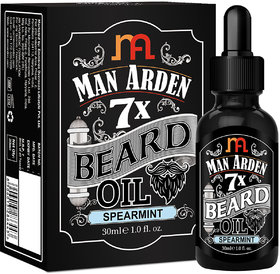Man Arden 7X Beard Oil 30ml (Spearmint) - 7 Premium Oils For Beard Growth  Nourishment