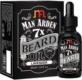 Man Arden 7X Beard Oil 30ml (Lavender) - 7 Premium Oils Blend For Beard Growth  Nourishment
