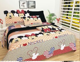 BRiDA 3D CARTOON PRINTED POLYCOTTON BEDSHEET WITH TWO PILLOW COVER ( BI15)