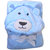 Dazzle Baby Hooded Fur Blanket with Cartoon Teddy face for New Born boy Girl Baby Fancy Blanket