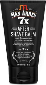 Man Arden 7X After Shave Balm Spearmint 100ml with Menthol, Vitamin C  Hyaluronic Acid -- Soothing, Calming  Refreshes