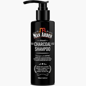 Man Arden Activated Charcoal Shampoo With Menthol (No Sulphate, Paraben or Silicon), 200ml