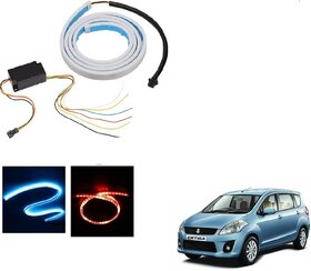 Auto Addict LED Dicky Light Ice Blue & Red DRL Brake with Side Turn Signal & Parking Indication Dicky, Trunk, Boot Strip Light For Maruti Suzuki Ertiga
