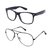 Ivonne Clear Lens Black Aviator Wayfarer Sunglasses For Men Women. Boys 