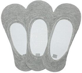 Tahiro Grey Cotton Footies Loafer Socks - Pack Of 6