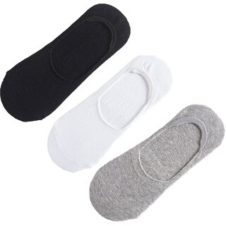 Concepts Pack of 3 Loafer Socks - Black, Grey, White