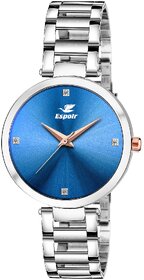 Espoir Analog Stainless Steel Blue Dial Girl's and Women's Watch - ManishaBlue0507