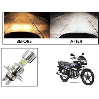 Buy Kunjzone Silver Missile Hi Low Beam H4 Bike Bulb Motorcycle