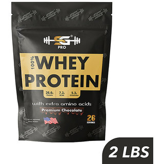 SG Pro Gold Standard 100 Whey Protein Powder, Rich Protein Powder with BCAA  Glutamine Suppliment, (Premium Chocolate, 2 lbs / 1 kg- 26 Servings X 35g)