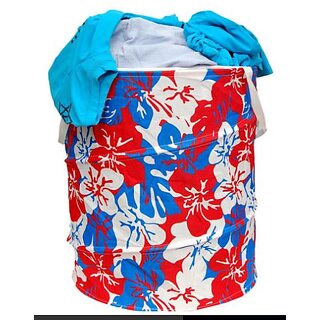                       sell net retail 10L Multicolor Floral Print Folding Laundry Bag To Organize Cloths, Small Size Laundry Bag,pack of 1                                              