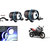 KunjZone Waterproof U3 With Blue LED Ring CREE 30 watt LED Motorcycle Bike Additional Headlights - Super Bright U3 With Blue LED Ring Laser Gun Used for Front Spot Light( 30W CREE) (Set Of 2) For Suzuki Gixxer SF Fi