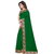 SAADHVI Women's Green Bhagalpuri Silk Lace Work Saree With Blouse(FL-13004_Free Size)
