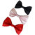 Wholesome Deal red black and pink neck bow tie (Pack of three)