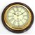 Artshai beautiful 12 inch wall clock. Brass and Wooden. Antique Style