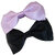 Wholesome Deal black and light purple neck bow tie (Pack of two)