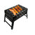 Shopper52 Barbecue Charcoal Grill Folding Portable Lightweight BBQ Tools for Outdoor Cooking Camping Hiking  - BBQSM