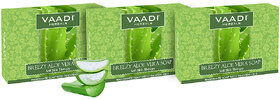 Vaadi Herbals Pack of 3 Breezy Aloe Vera Soap (75 gms x 3)