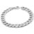 Sullery 10mm widthCurban Curb Link Chain Silver  Stainless Steel  Bracelet For Men And Women