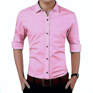 Pink dotted shirt