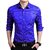 29K Blue Dotted Cotton Button down Slim Fit Casual Shirts For Men