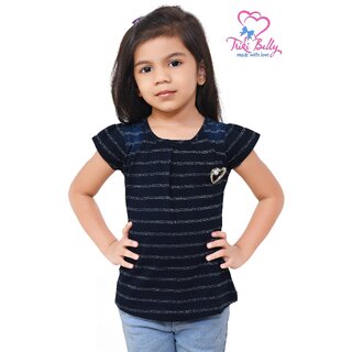 Triki Indigo Strip Girls T-shirt - Size 20 (Age 2 - 3 yrs)