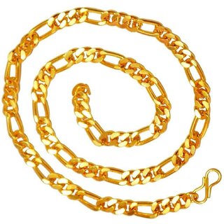                       22K Gold Plated Sachin Chain For Men  Boys Size-20 inch                                              