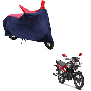                       AutoRetail Dust Proof Two Wheeler Polyster Cover for Honda Dream Neo (Mirror Pocket, Red and Blue Color)                                              