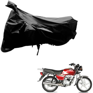                       AutoRetail Dust Proof Two Wheeler Polyster Cover for TVS Star Lx (Mirror Pocket, Black Color)                                              