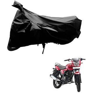                       AutoRetail Dust Proof Two Wheeler Polyster Cover for TVS Jive (Mirror Pocket, Black Color)                                              