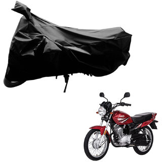                       AutoRetail Dust Proof Two Wheeler Polyster Cover for Yamaha YBR 125 (Mirror Pocket, Black Color)                                              
