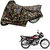 AutoRetail Dust Proof Two Wheeler Polyster Cover for Hero HF Deluxe (Mirror Pocket, Jungle Color)