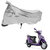 AutoRetail Dust Proof Two Wheeler Polyster Cover for Mahindra Rodeo RZ (Mirror Pocket, Grey Color)