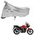 AutoRetail Dust Proof Two Wheeler Polyster Cover for Suzuki GS 150R (Mirror Pocket, Grey Color)