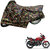 AutoRetail Two Wheeler Polyster Cover for Hero Hunk with Sun Protection (Mirror Pocket, Jungle Color)