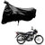AutoRetail UV Resistant Two Wheeler Polyster Cover for Hero Splendor Plus (Mirror Pocket, Black Color)
