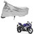 AutoRetail Two Wheeler Polyster Cover for Yamaha YZF-R15 with Sun Protection (Mirror Pocket, Grey Color)