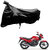 AutoRetail Two Wheeler Polyster Cover for Hero Achiever with Mirror Pocket (Black Color)