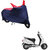 AutoRetail UV Resistant Two Wheeler Polyster Cover for Honda Activa (Mirror Pocket, Red and Blue Color)