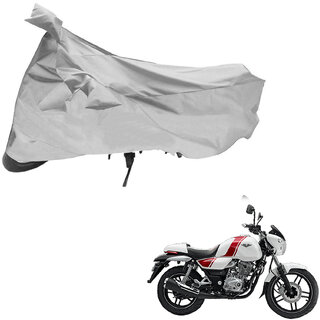                       AutoRetail Dust Proof Two Wheeler Polyster Cover for Bajaj V15 (Mirror Pocket, Silver Color)                                              