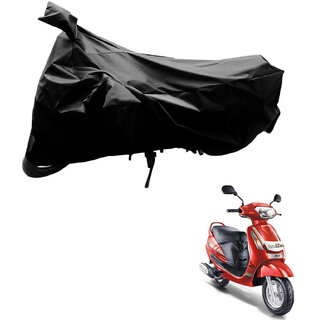                       AutoRetail Two Wheeler Polyster Cover for Mahindra Duro DZ with Mirror Pocket (Black Color)                                              