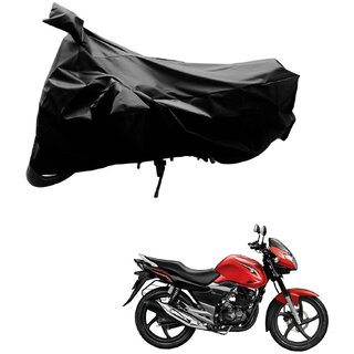                       AutoRetail Two Wheeler Polyster Cover for Suzuki GS 150R with Mirror Pocket (Black Color)                                              
