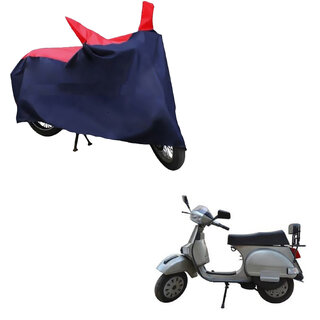                      AutoRetail Two Wheeler Polyster Cover for LML Select 4 KS with Mirror Pocket (Red and Blue Color)                                              