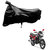 AutoRetail Two Wheeler Polyster Cover for Honda Dream Neo with Mirror Pocket (Black Color)